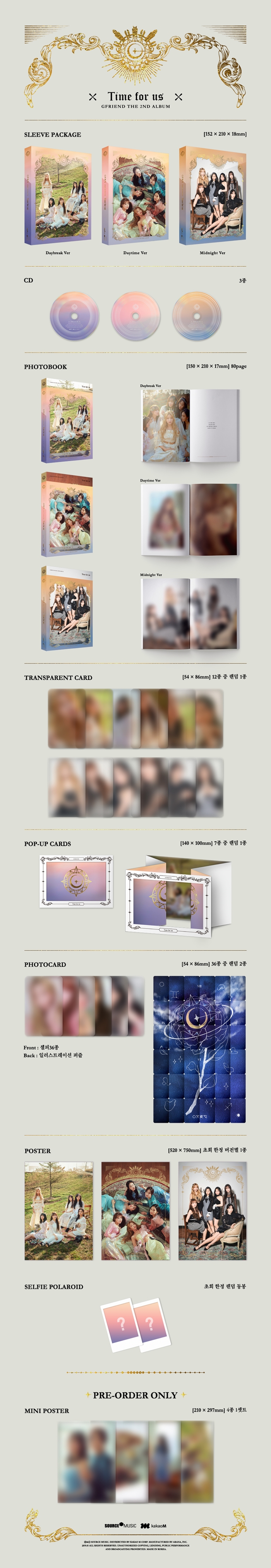 [PRE-ORDER] GFRIEND - 2nd Album "TIME FOR US"