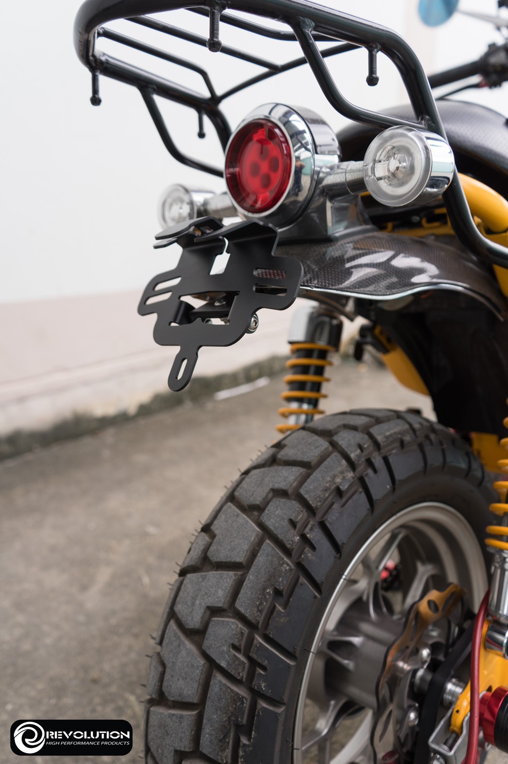 ท้ายสั้น ขายึดป้ายทะเบียน REVOLUTION MONKEY 125 หน้า3MM ราคา1150