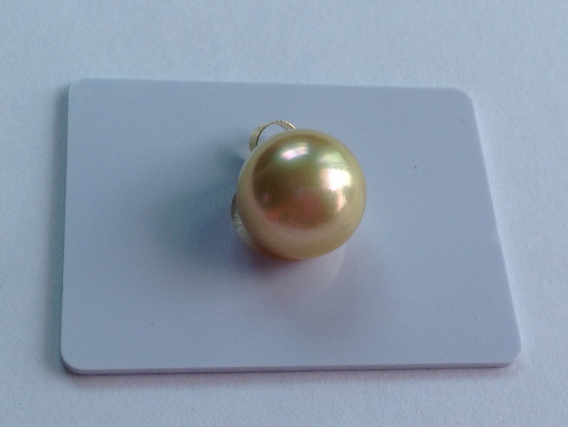 จี้ไข่มุก south sea 11-12มิล ตัวเรือน 18k สีทอง เกรด AAA