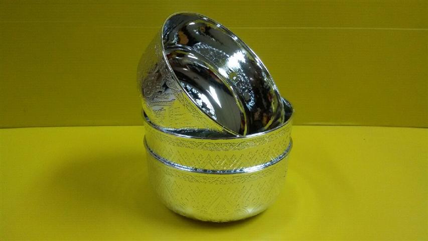 ขันน้ำลายไทย 18 ซม.(V) เงิน