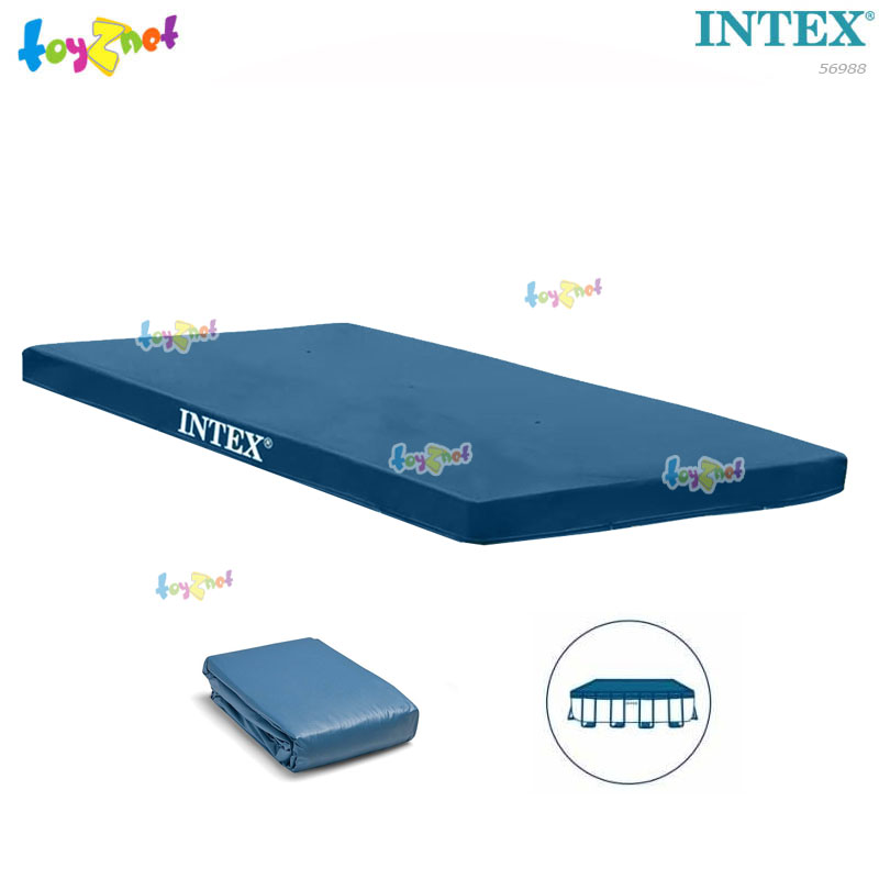 Intex 32 ft. Rect. Frame Pool Set w/Cartr.-Saltwater System and Auto Pool Cleaner (488 x 975 x 132 cm.) No.56988