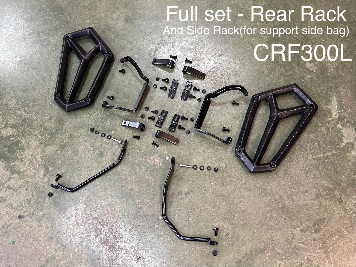แร็คข้าง(ต้องมีแร็คท้ายก่อน) 3500฿ motozaaa CRF300L / CRF300Rally