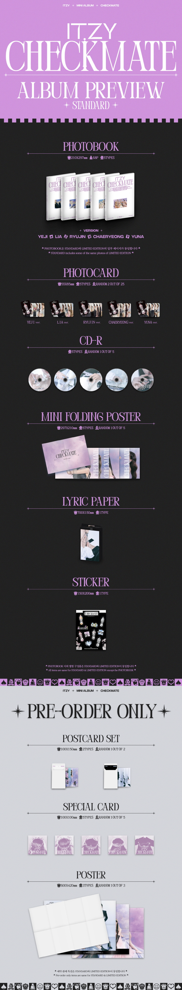 [PRE-ORDER] ITZY - 5th Mini Album "CHECKMATE" (Standard Edition)