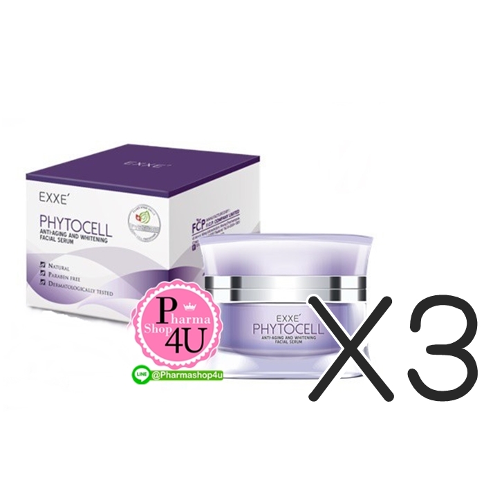 (ซื้อ3 ราคาพิเศษ) Exxe Phytocell anti-aging and whitening facial serum 30G เอ็กซ์เซ่ ไฟโตเซลล์ แอนตี้ เอจจิ้ง