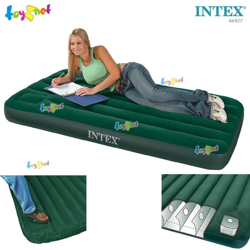 Intex Downy Airbed 3.5ft (Twin) 99x191x22 cm. w/Built-in Foot Pump no.66927