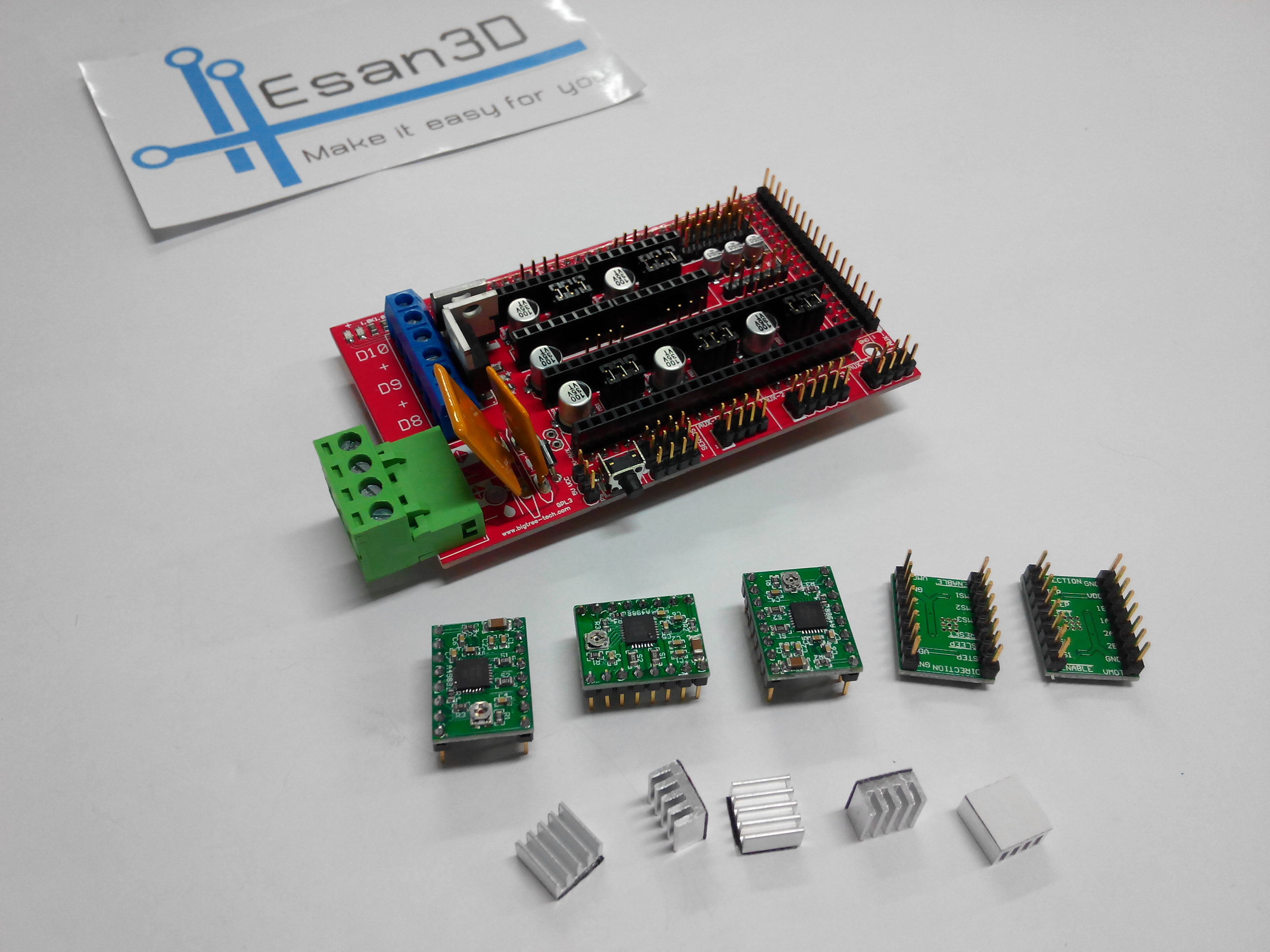 RAMPS 1.4 3D printer control + 5ชิ้น A4988 driver