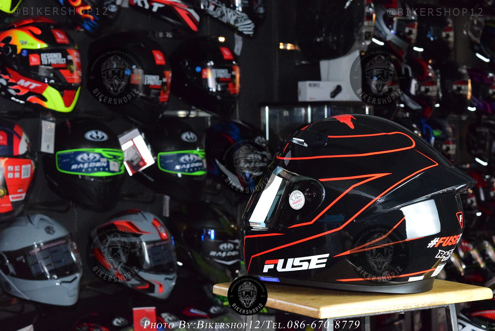 หมวกกันน็อคFuse รุ่น Razor EVO คละสี