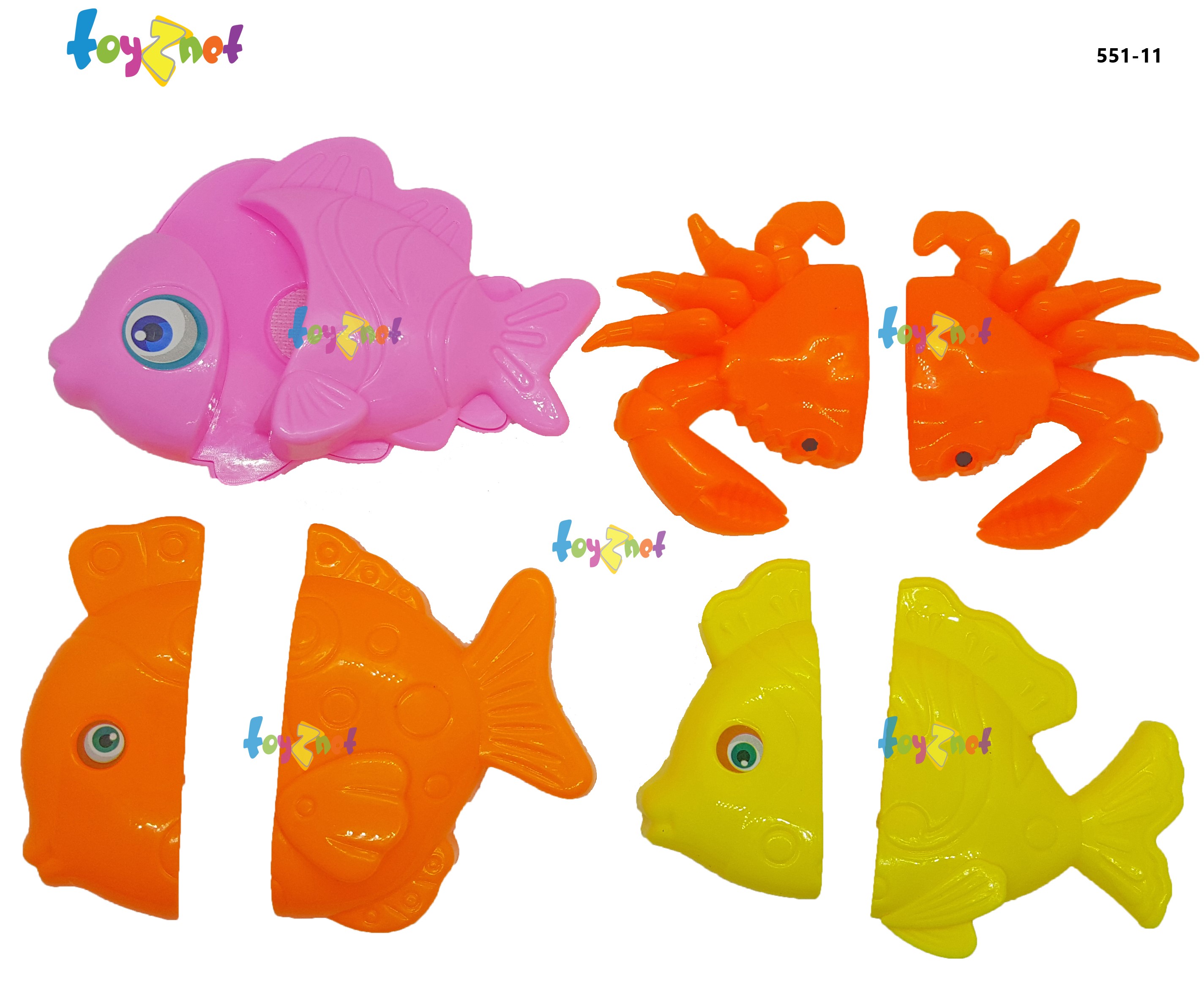 Toyznet wholesale free kitchen toy set seafood model no.551-11