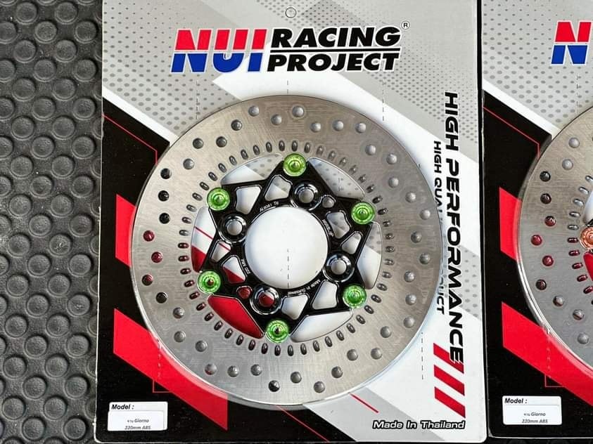 จานแท้ แต่งไส้ Nui racing สำหรับ Giorno + 🔥🔥 • ไส้ดำหมุดแดง • ไส้ดำหมุดส้ม • ไส้ดำหมุดชมพู • ไส้ดำหมุดเขียว • ไส้ดำหมุดน้ำเงิน ราคา2500