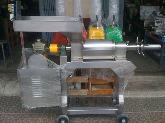 เครื่องคั้นกะทิ 6น็อต 3HP คั้นน้ำผลไม้ แบบจรวด สแตนเลส ทั้งตัว