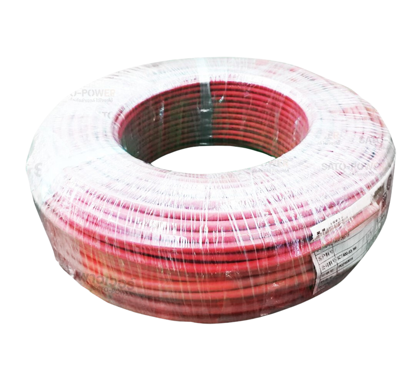 สาย PV สายไฟโซล่าเซลล์สำเร็จรูป PV 1x4 sq.mm (100 เมตร / สีดำ-แดง) | PV Solar Cable สายไฟโซล่าเซลล์ สายไฟโซลาร์เซลล์ สายไฟยกม้วน สายไฟสำเร็จรูป