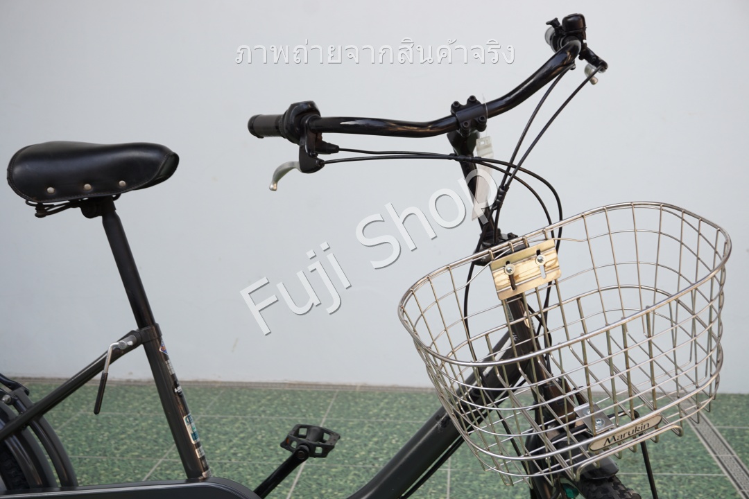 จักรยานแม่บ้าน Cargo ญี่ปุ่น - ล้อ 20x2.125 - เกียร์ดุม 3 สปีด - ไฟหน้าอัตโนมัติ - Bridgestone Bikke 2 - สีเทา [จักรยานมือสอง]