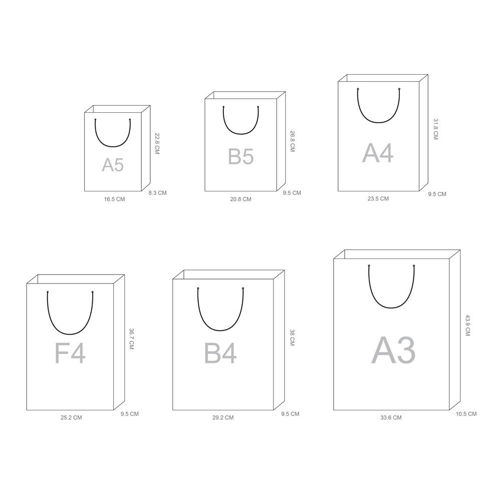 ขนาดถุงช้อปปิ้ง Greeting Bag พิมพ์ลาย No.SB-207-236