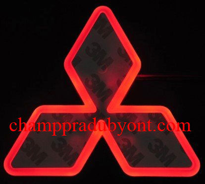 โลโก้มีไฟ MITSUBISHI LANCER EX 09-16 LED แสงสีแดง (ด้านหลัง)
