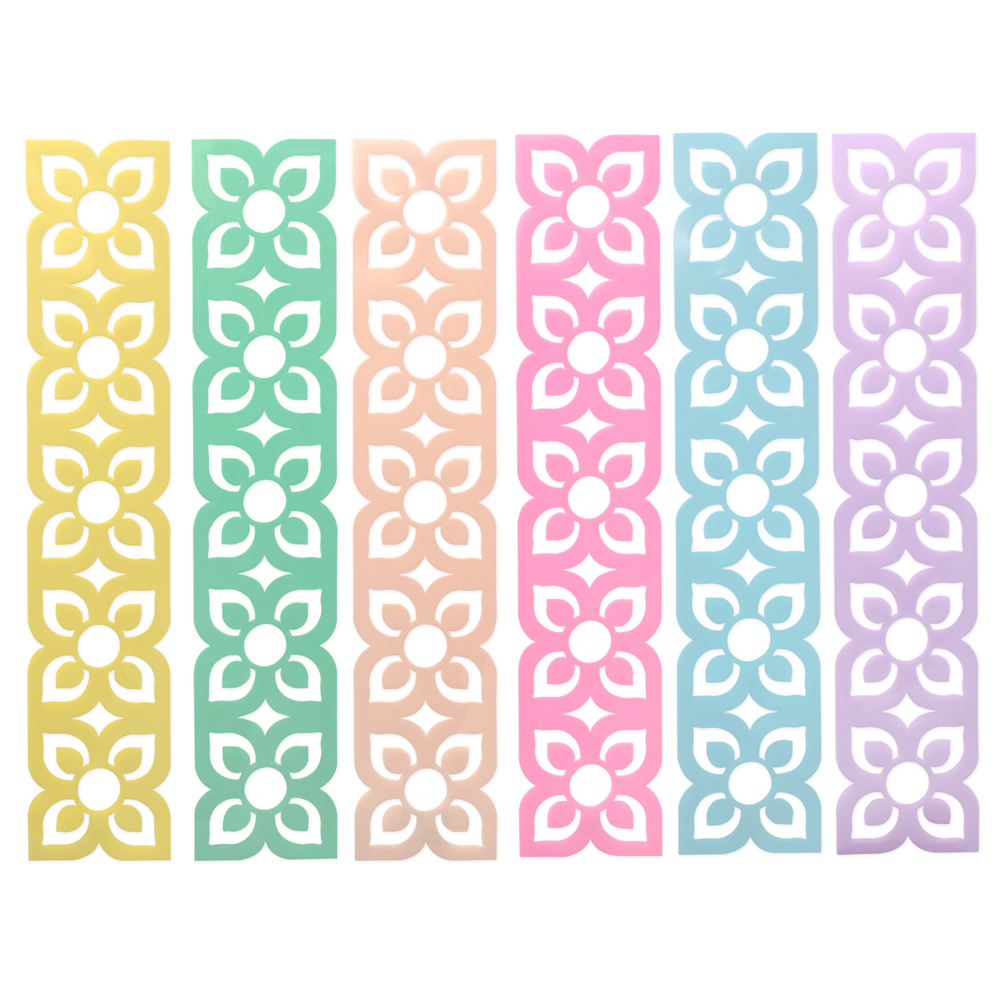 ลายแต่งบอร์ด ลายตราประจำยาม PR-701 คละสีพาสเทล 