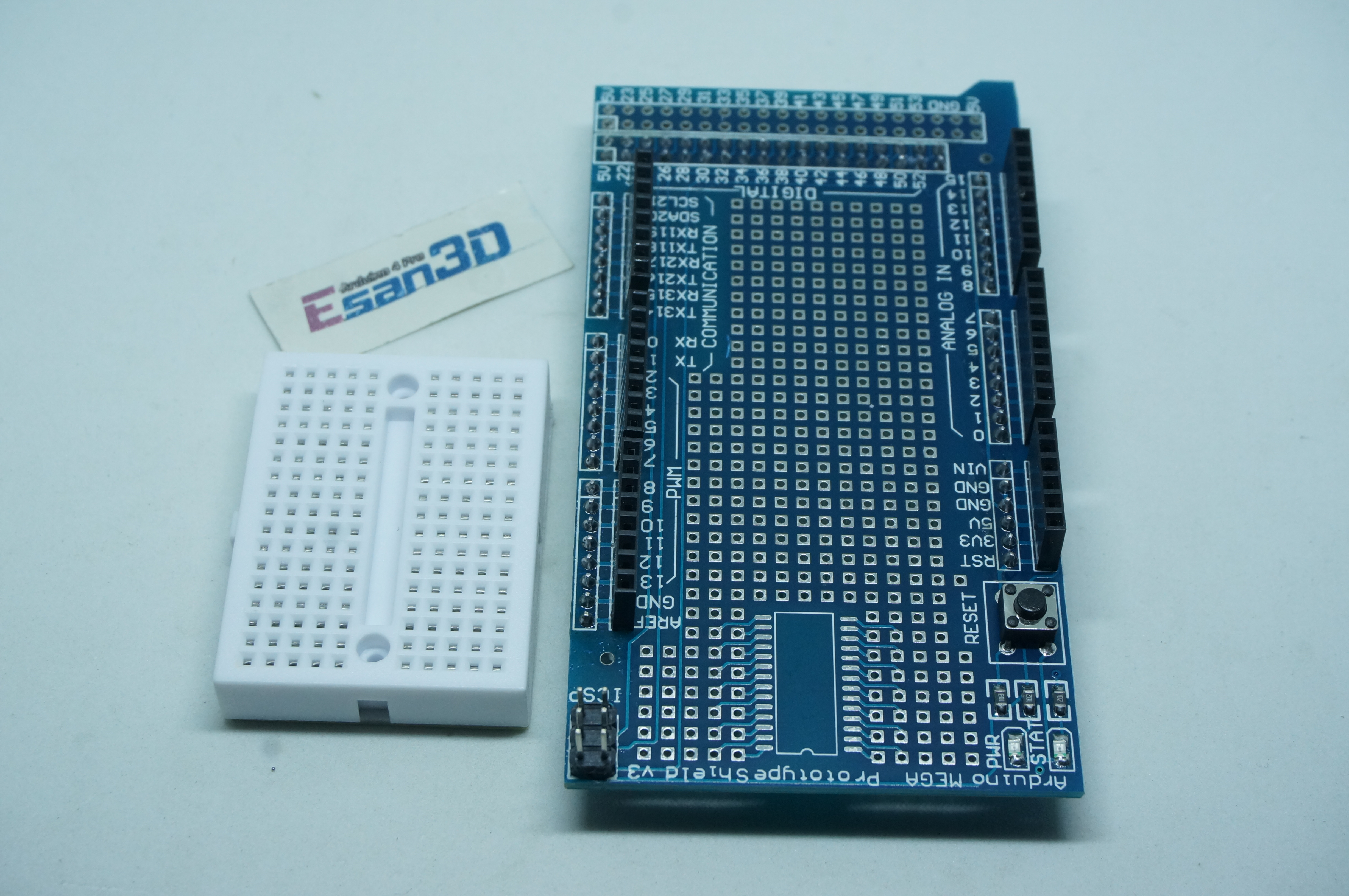 Prototype + Breadboard shield for Mega2560