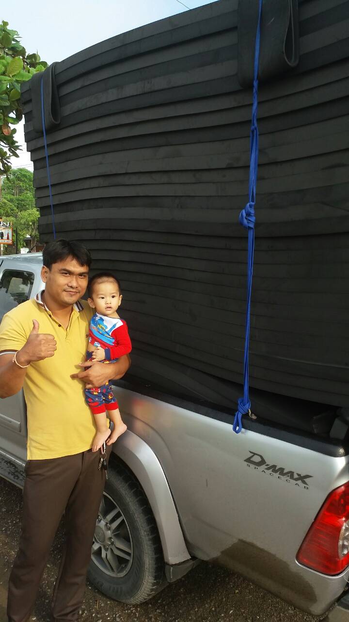 แผ่นยางeva สีดำ หนา 50 mm. ขนาด 130X240 cm.