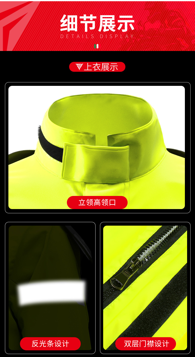 เสื้อและกางเกงกันฝน MOTOWOLF MDL0401