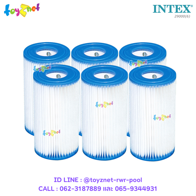 Intex Medium Filter Cartridge (A) 6-packed no.29000(6)