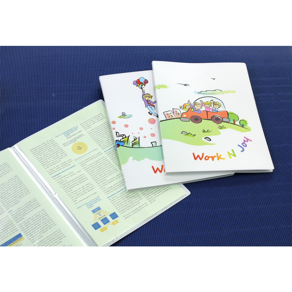 แฟ้มแคตตาล็อก A4 ปกลาย Work N Joy