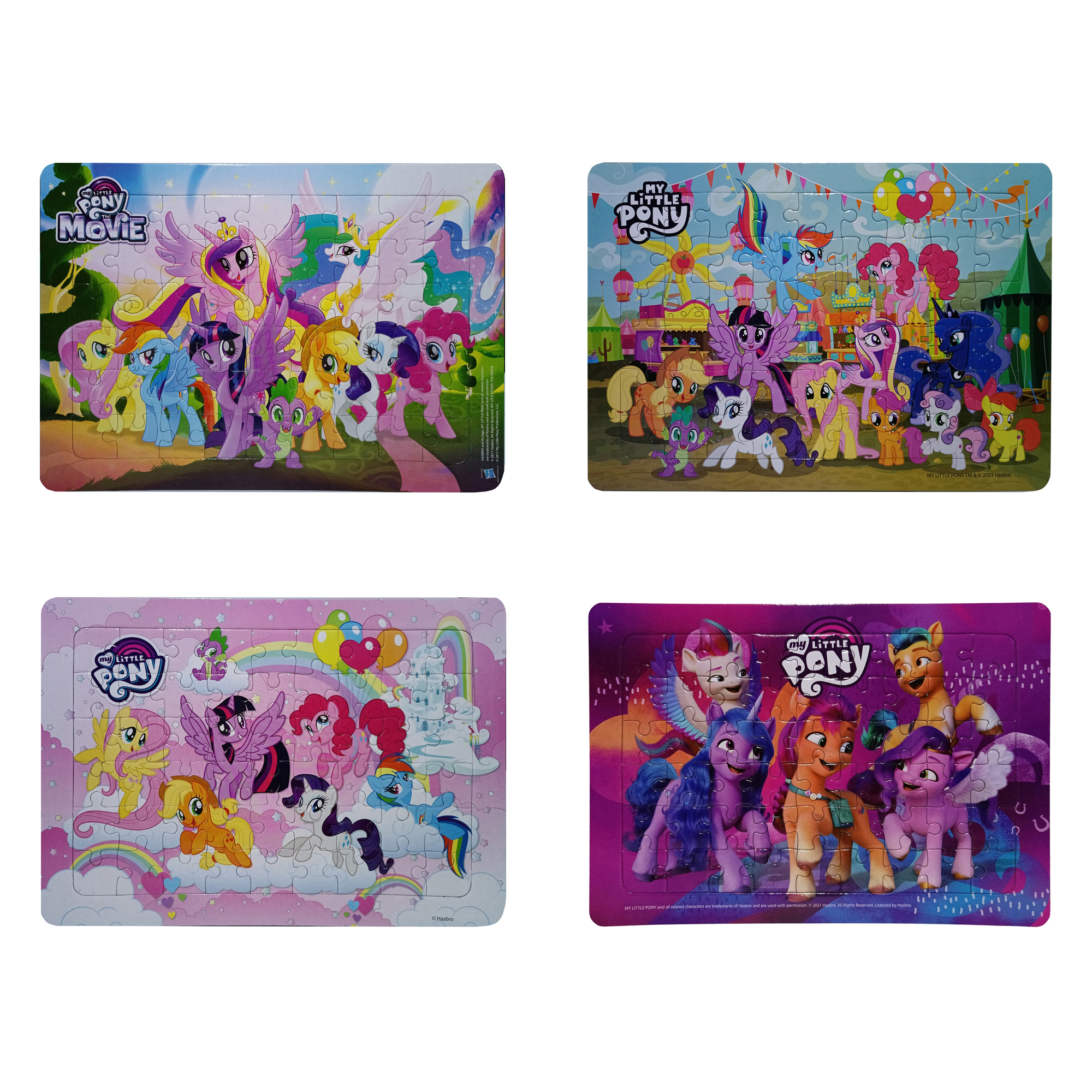 Jigsaw Puzzle 54 ชิ้น แผ่นขนาด L My Little Pony ตัวต่อจิ๊กซอว์มายลิตเติ้ลโพนี่พร้อมถาดรอง ของเล่นเสริมทักษะ Bongkoch MagicLand6