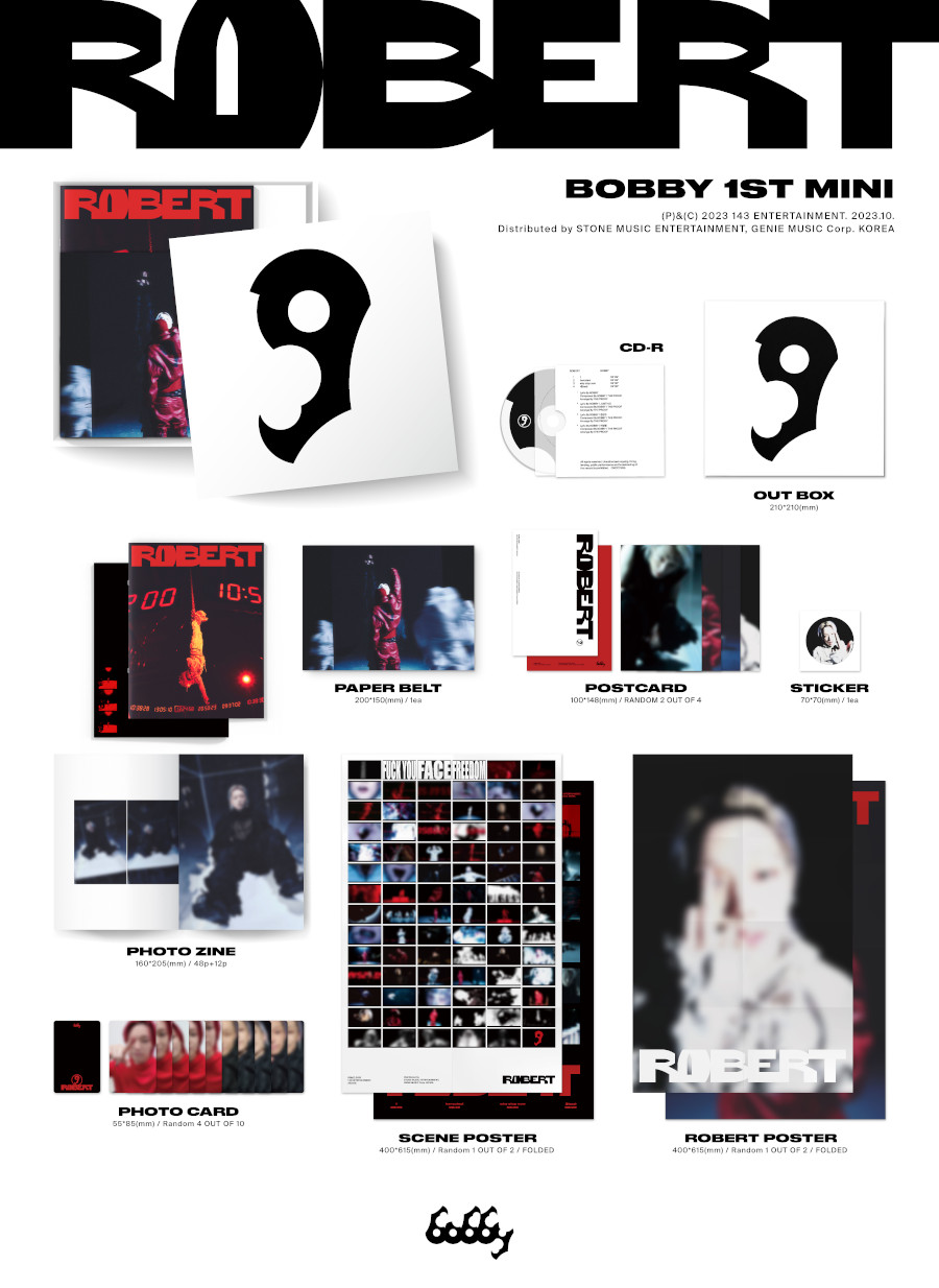 [PRE-ORDER] BOBBY - 1st Mini Album "ROBERT"