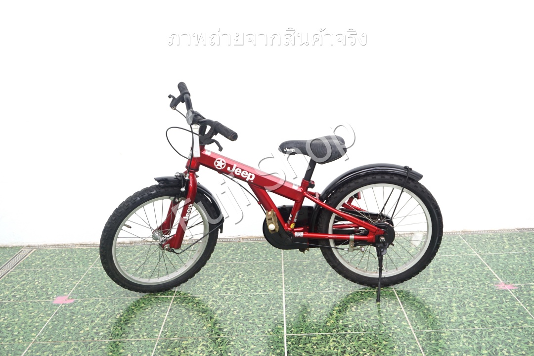 จักรยานเด็กญี่ปุ่น- ล้อ 18 นิ้ว - ไม่มีเกียร์ - Jeep - สีแดง [จักรยานมือสอง]