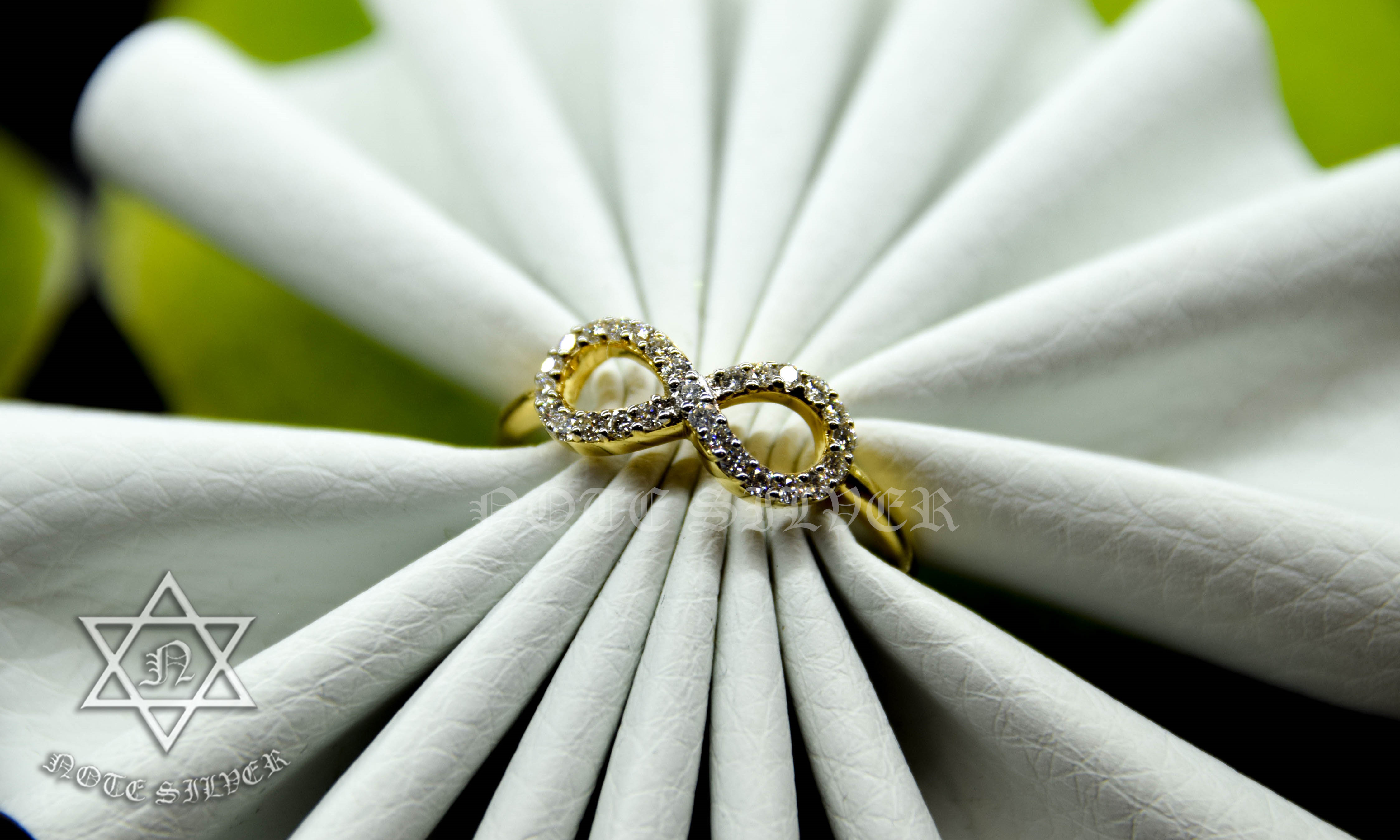 แหวนทองคำแท้ ฝังเพชรแท้ ลายอินฟินีตี้ Infinity 18k Gold with Diamonds NSYG1986