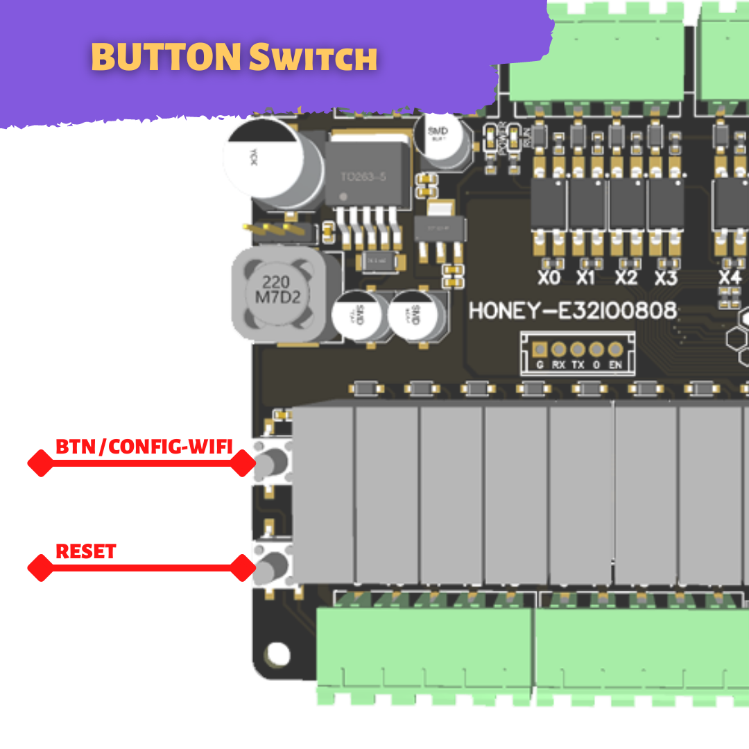MODEBUS-IO 8 IN 8 OUT ( Relay ) [ HONEY-E32-8DI-8RO ]