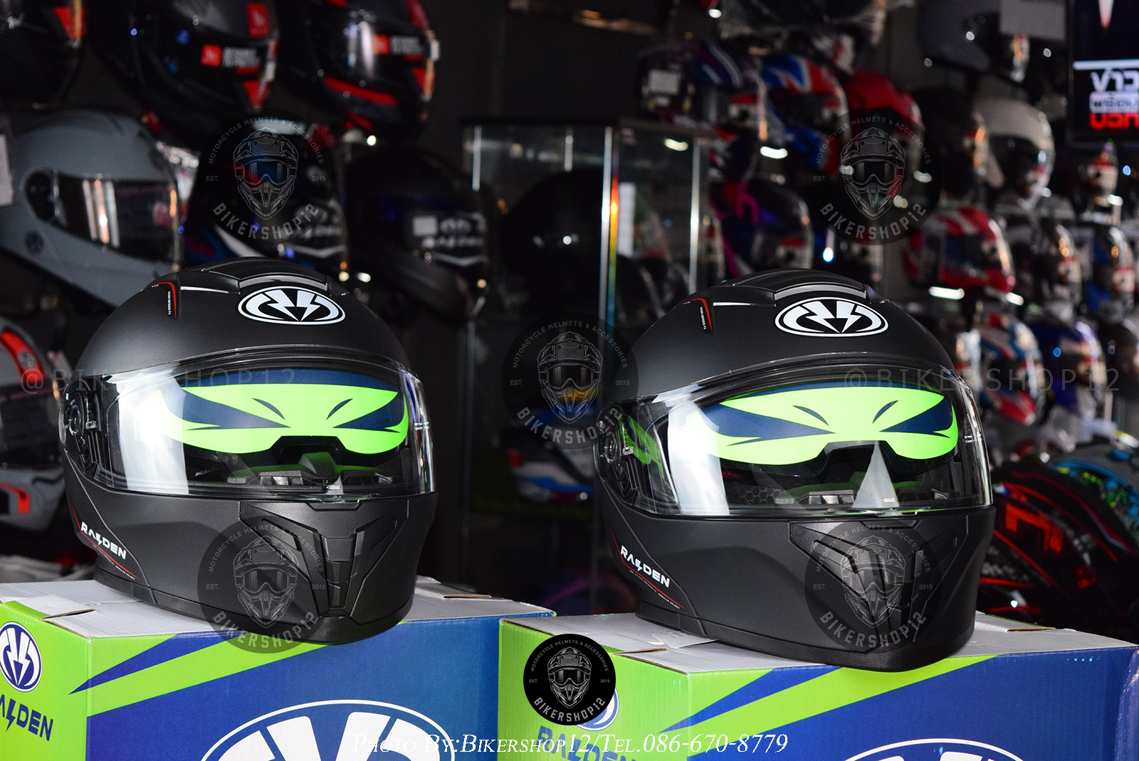 หมวกกันน็อคยกคางรุ่น Defence Fx สีดำด้าน