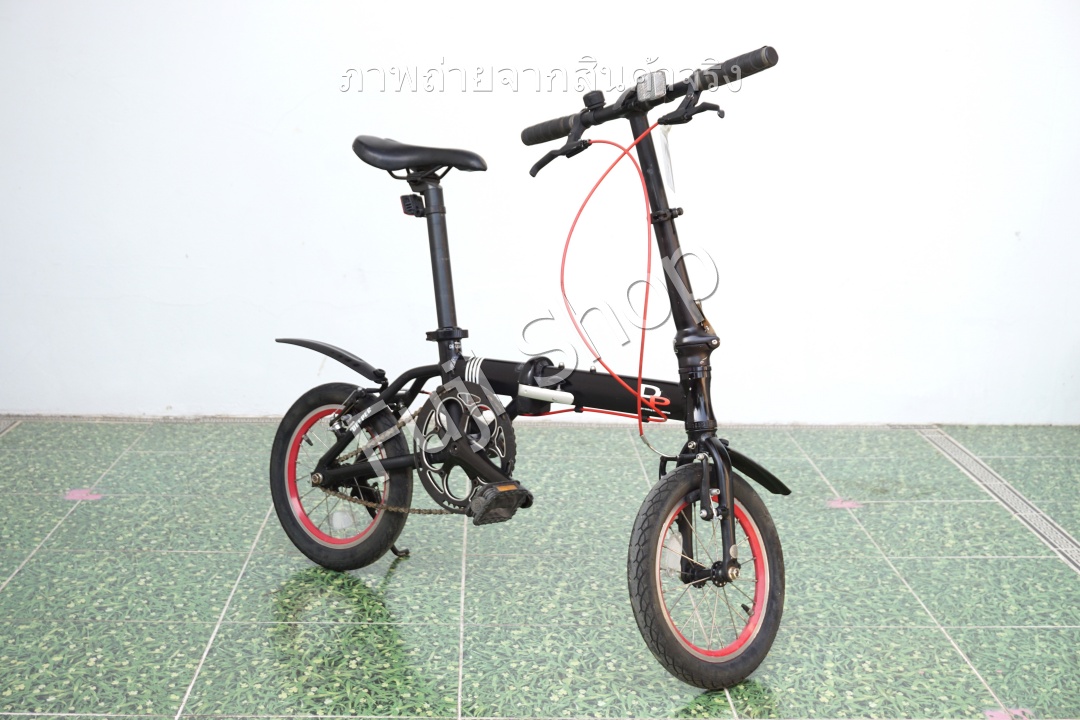 จักรยานพับได้ญี่ปุ่น - ล้อ 14 นิ้ว - ไม่มีเกียร์ - อลูมิเนียม - Deeper DE-Light8 - สีดำ [จักรยานมือสอง]