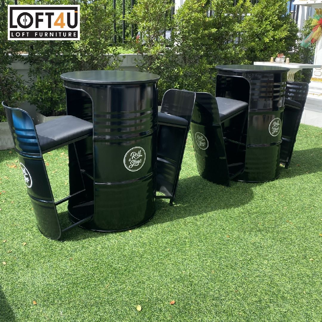 โต๊ะบาร์ คาเฟ่ 200L : Bar table set : 2 seats