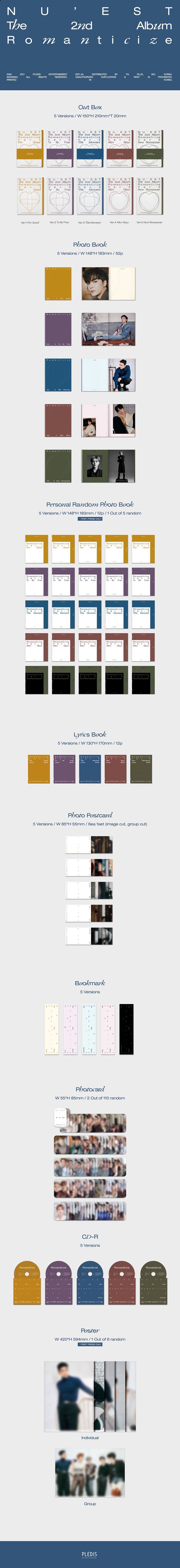 [PRE-ORDER] NU'EST - The 2nd Album "Romanticize"