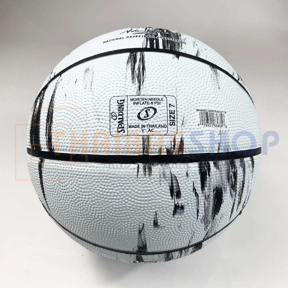 บาสเกตบอล ลูกบาส Spalding NBA Marble Series (Black) Size7 บาสเกตบอลยาง เบอร์ 7 (ของแท้ 100%)