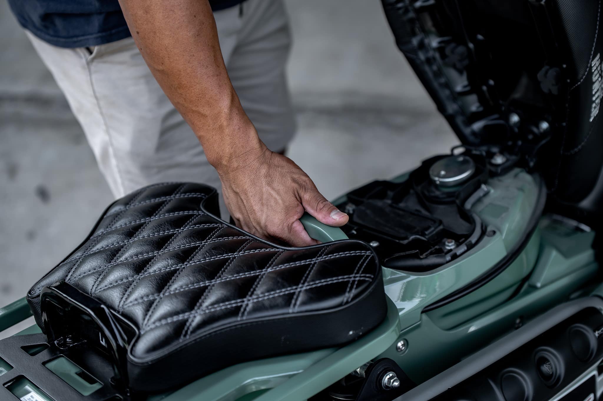 เบาะเสริมตะแกรงท้ายเดิม Extra Passenger seat CT125 motolordD