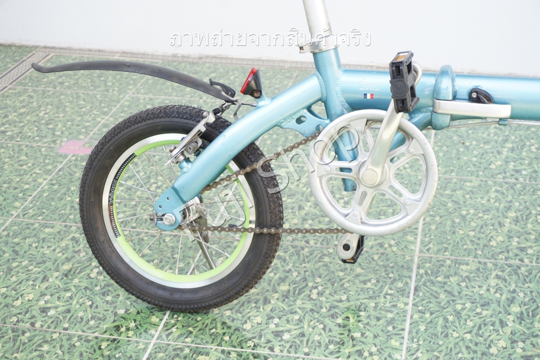 จักรยานพับได้ญี่ปุ่น - ล้อ 14 นิ้ว - ไม่มีเกียร์ - อลูมิเนียม - Renault - สีฟ้า [จักรยานมือสอง]