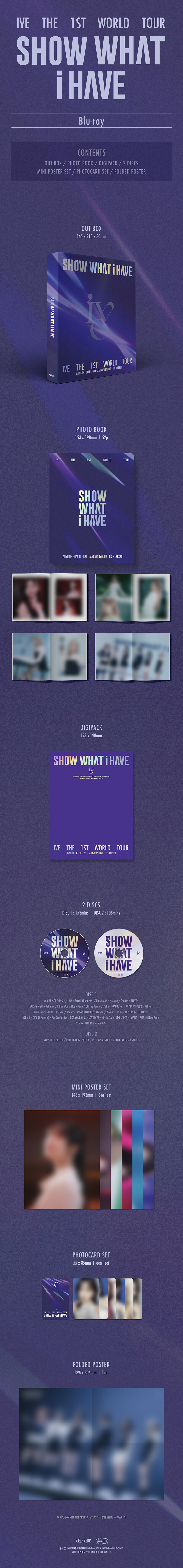 [PRE-ORDER] IVE - THE 1st WORLD TOUR "SHOW WHAT I HAVE" (2BLU-RAY)