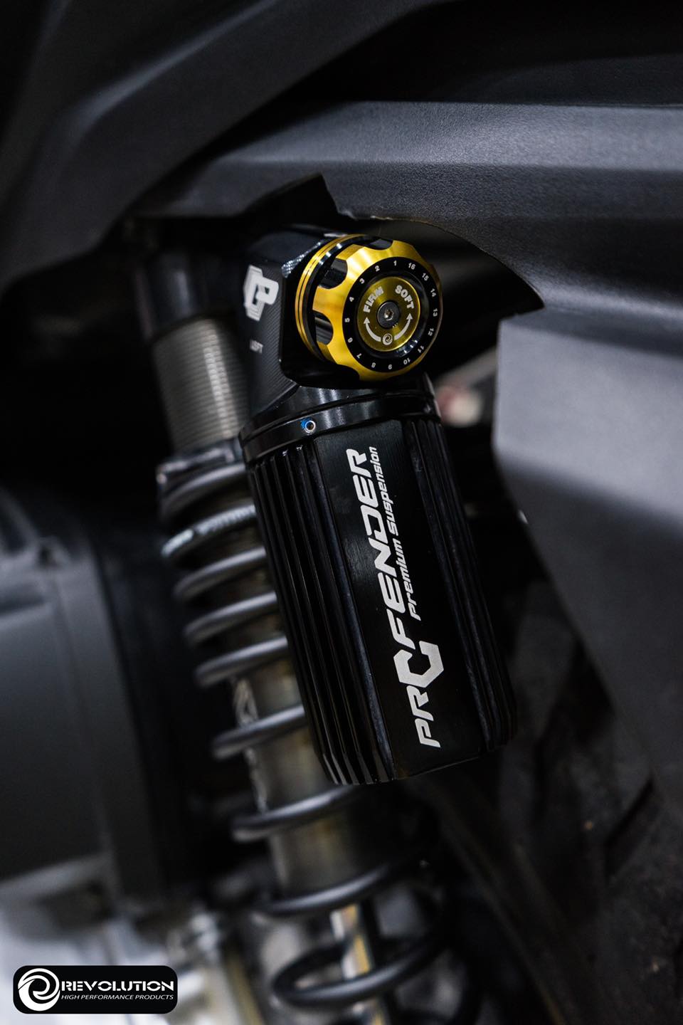 หมุดปรับคอมเพชชั่นโช๊คหลัง pro fender ex series ทุกรุ่น Revolution 2โทน มี6สี ราคา950