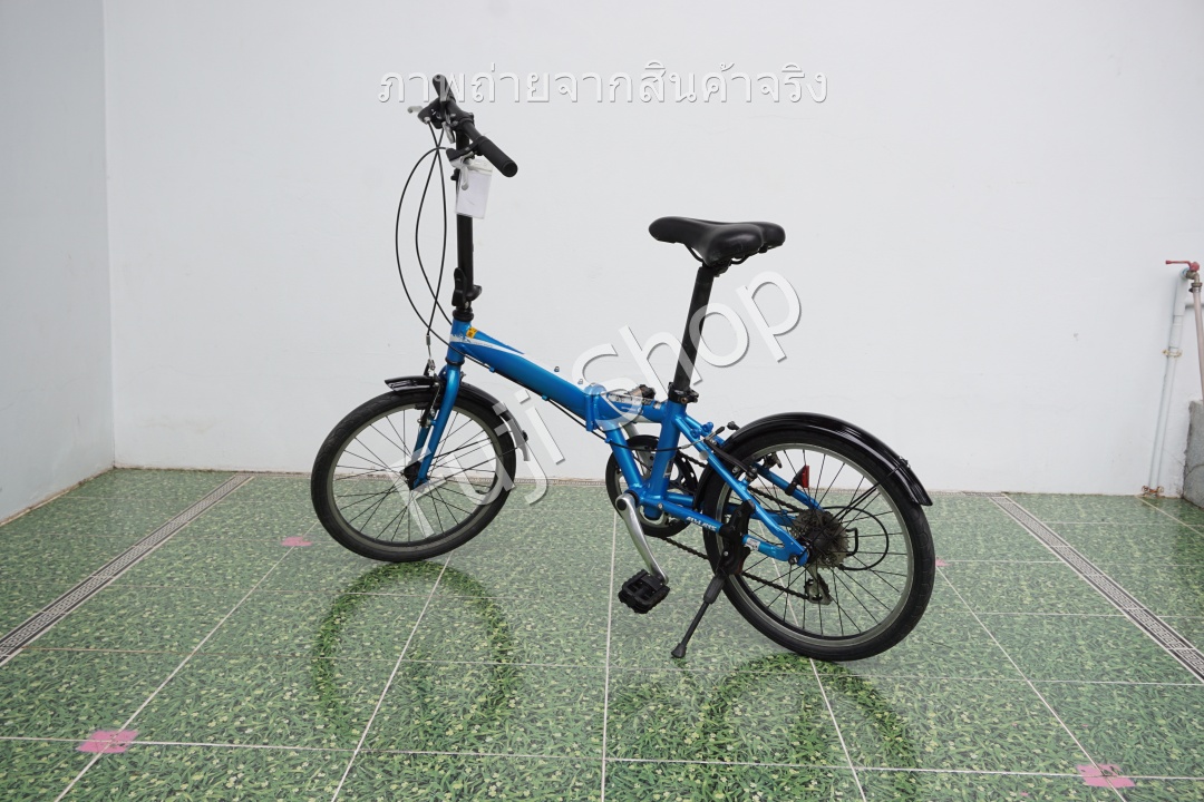 จักรยานพับได้ญี่ปุ่น - ล้อ 20 นิ้ว - มีเกียร์ - อลูมิเนียม - Alvlays - สีฟ้า [จักรยานมือสอง]