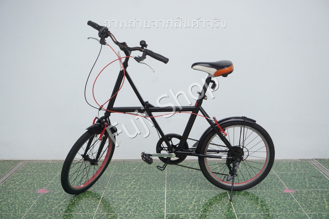 จักรยานพับได้ญี่ปุ่น - ล้อ 20 นิ้ว - มีเกียร์ - สีดำ [จักรยานมือสอง]