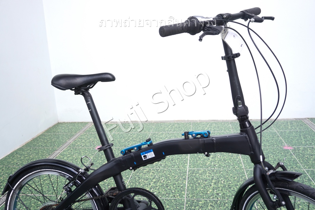 จักรยานพับได้ญี่ปุ่น - ล้อ 20 นิ้ว - มีเกียร์ - อลูมิเนียม - BMW Folding Bike - สีดำ [จักรยานมือสอง]