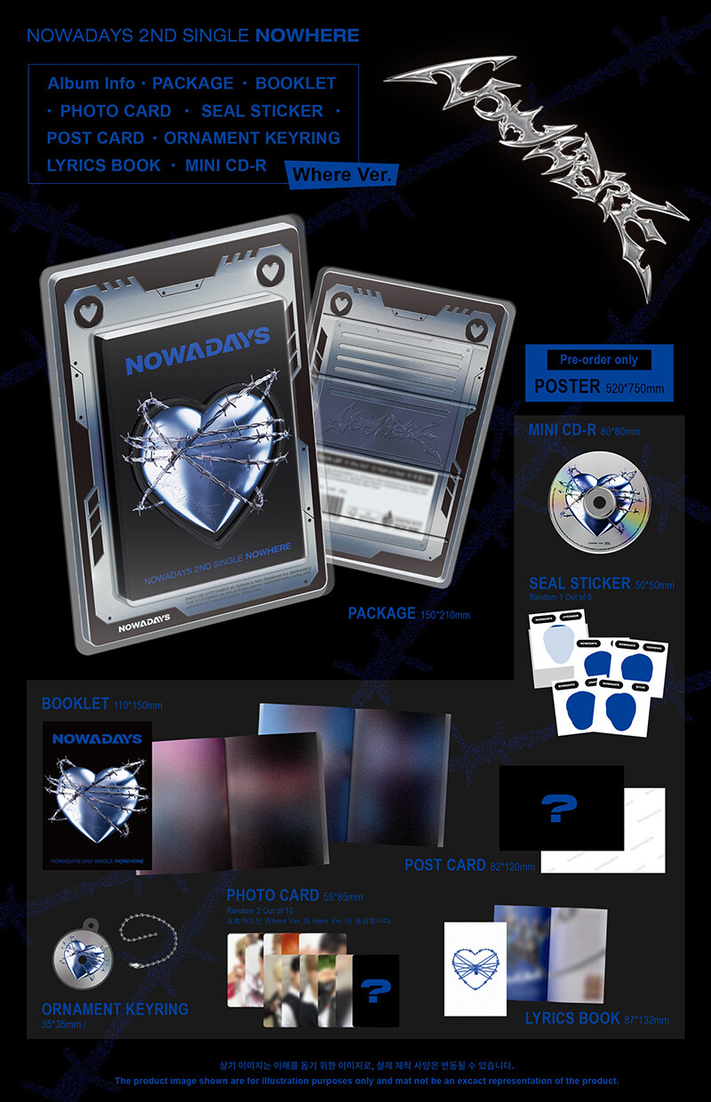 [PRE-ORDER] NOWADAYS - 2nd Single Album "NOWHERE"