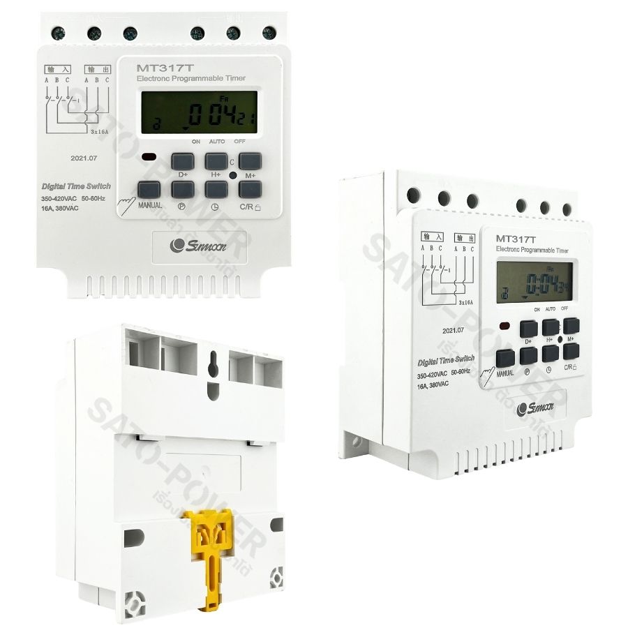 SUNMOON Digital Timer Switch รุ่น KG317T 380Vac 3เฟส สวิตซ์ตั้งเวลาแบบดิจิตอล | เครื่องตั้งเวลาเปิดปิด ทามเมอร์สวิทซ์ ไทม์เมอร์สวิทช์ Sunmoon