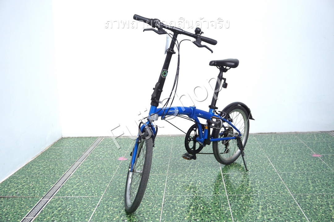 จักรยานพับได้ญี่ปุ่น - ล้อ 20 นิ้ว - มีเกียร์ - ยางตัน - Dahon SUV D6 - สีน้ำเงิน [จักรยานมือสอง]