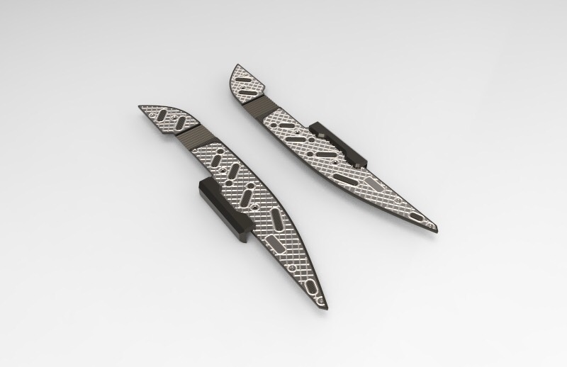 พื้นเหยียบมิเนียม SEMSPEED PCX 160 ราคา1300