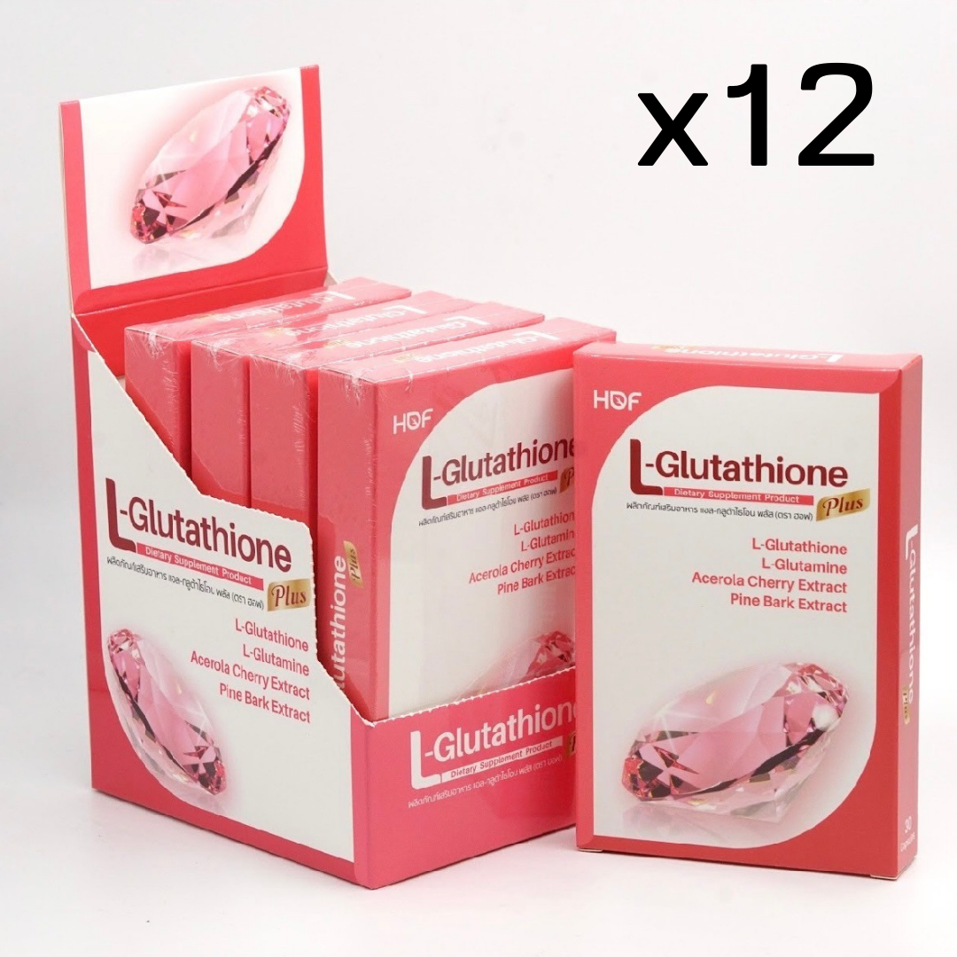 (ยกโหล ราคาส่ง)ใหม่ สูตรพลัส Pharmahof L-Glutathione 250mg (1กล่อง/30เม็ด) ฮอฟ แอลกลูต้าไธโอน 250มก. (ผลิตภัณฑ์เสริมอาหาร)
