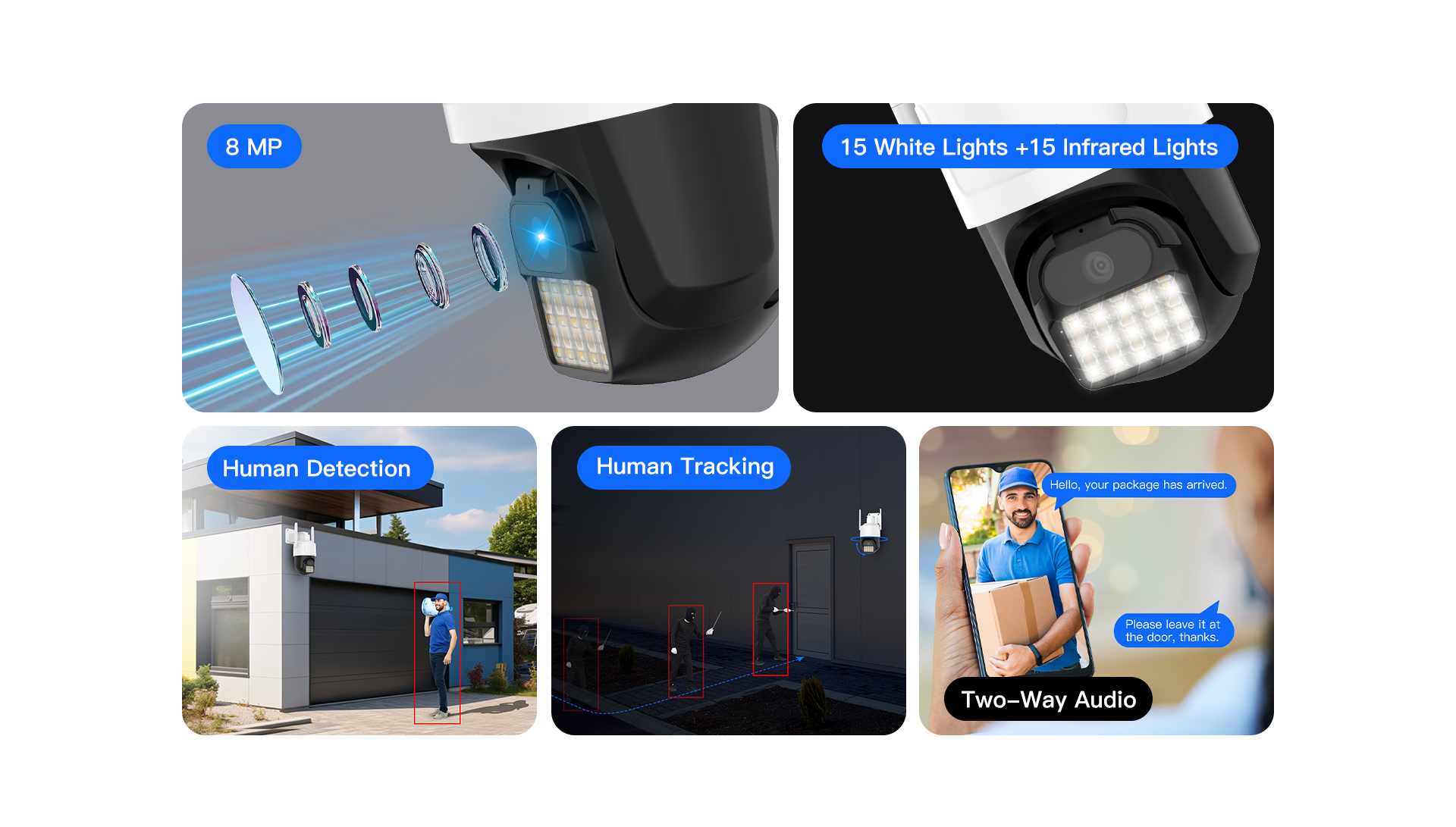 Vstarcam CS610Q กล้องวงจรปิดระบบ IP WIFI 8 MP มีไมค์และลำโพงในตัว Color Night Vision รองรับ Dual-Band Wifi ติดตั้งภายนอกได้ BY BILLIONAIRE SECURETECH CS610Q