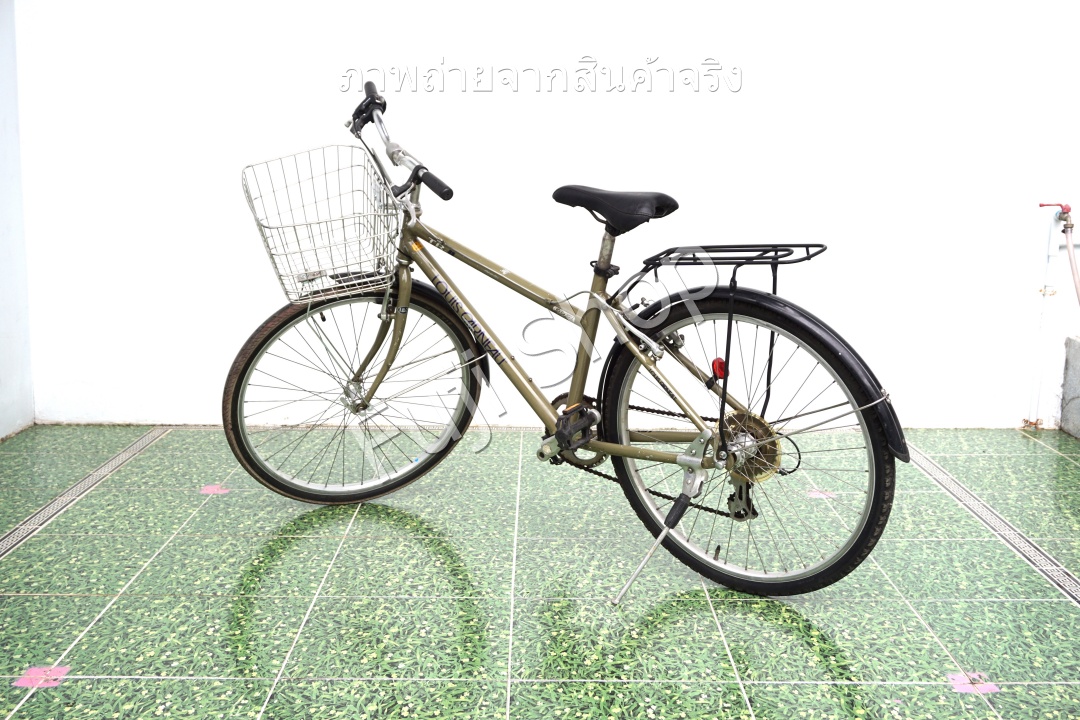 จักรยานแม่บ้านญี่ปุ่น - ล้อ 26 นิ้ว - เกียร์ 7 สปีด - อลูมิเนียม - Louis Garneau TR-II - สีเขียว [จักรยานมือสอง]