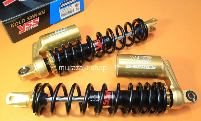 โช็ค YSS YAMAHA X-MAX 300 TC302-350T-08-883N G-SERIES GOLD NEW BLACK/BLACK/GOLD ราคา4900
