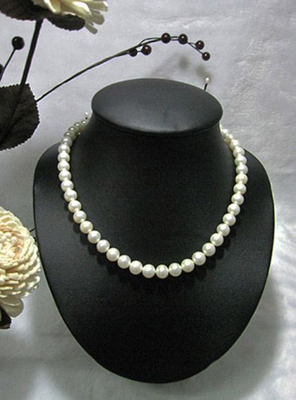 ชุดไข่มุกแท้ สร้อยคอ และ สร้อยข้อมือ ขนาด 8-9 มิล AA